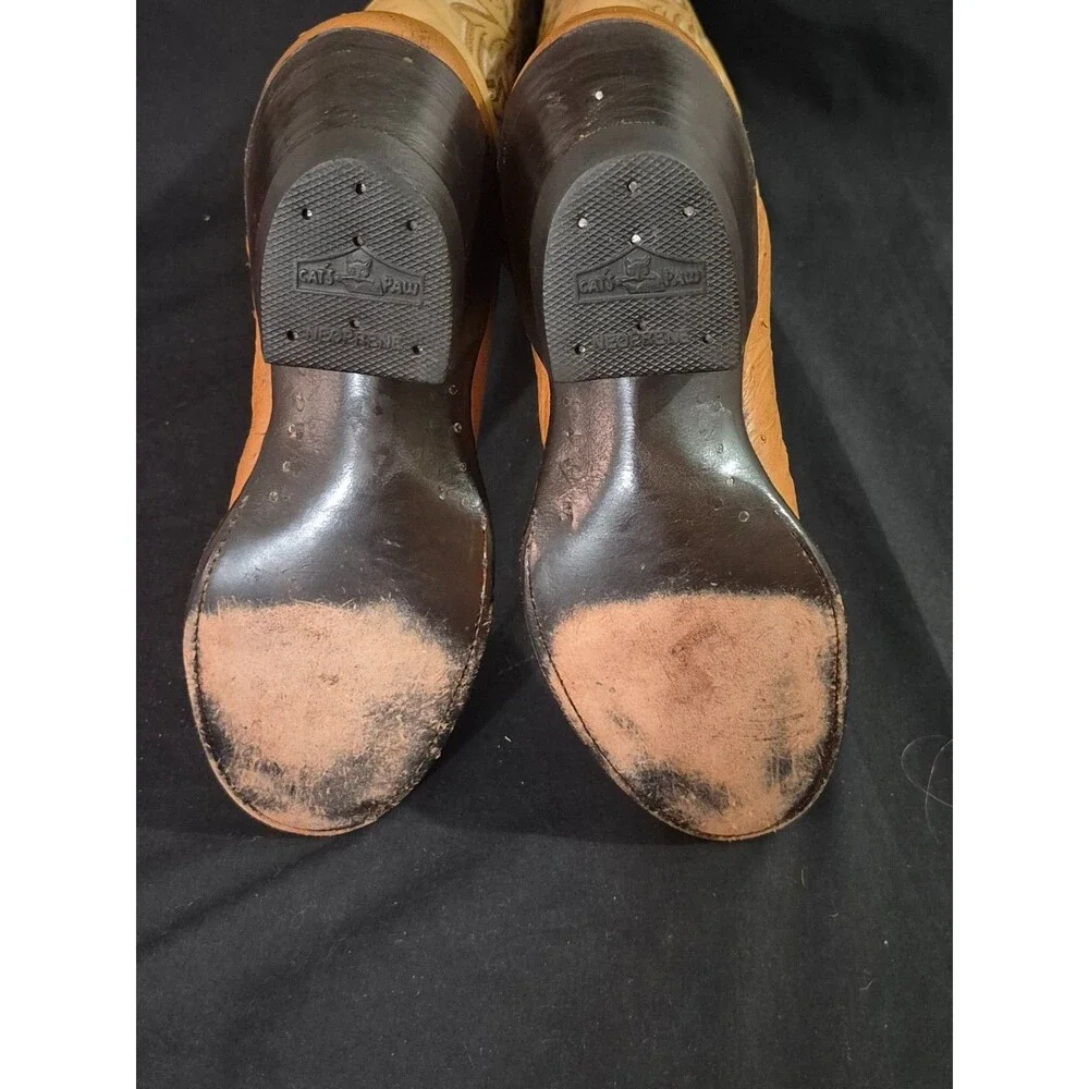 Vintage 1993 Adams Boots Women's Size 6 Leather & Ostrich